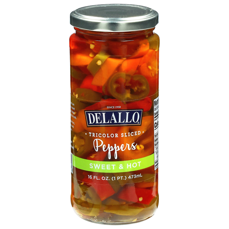 DeLallo Tricolor Sliced Sweet & Hot Peppers | Giant Eagle