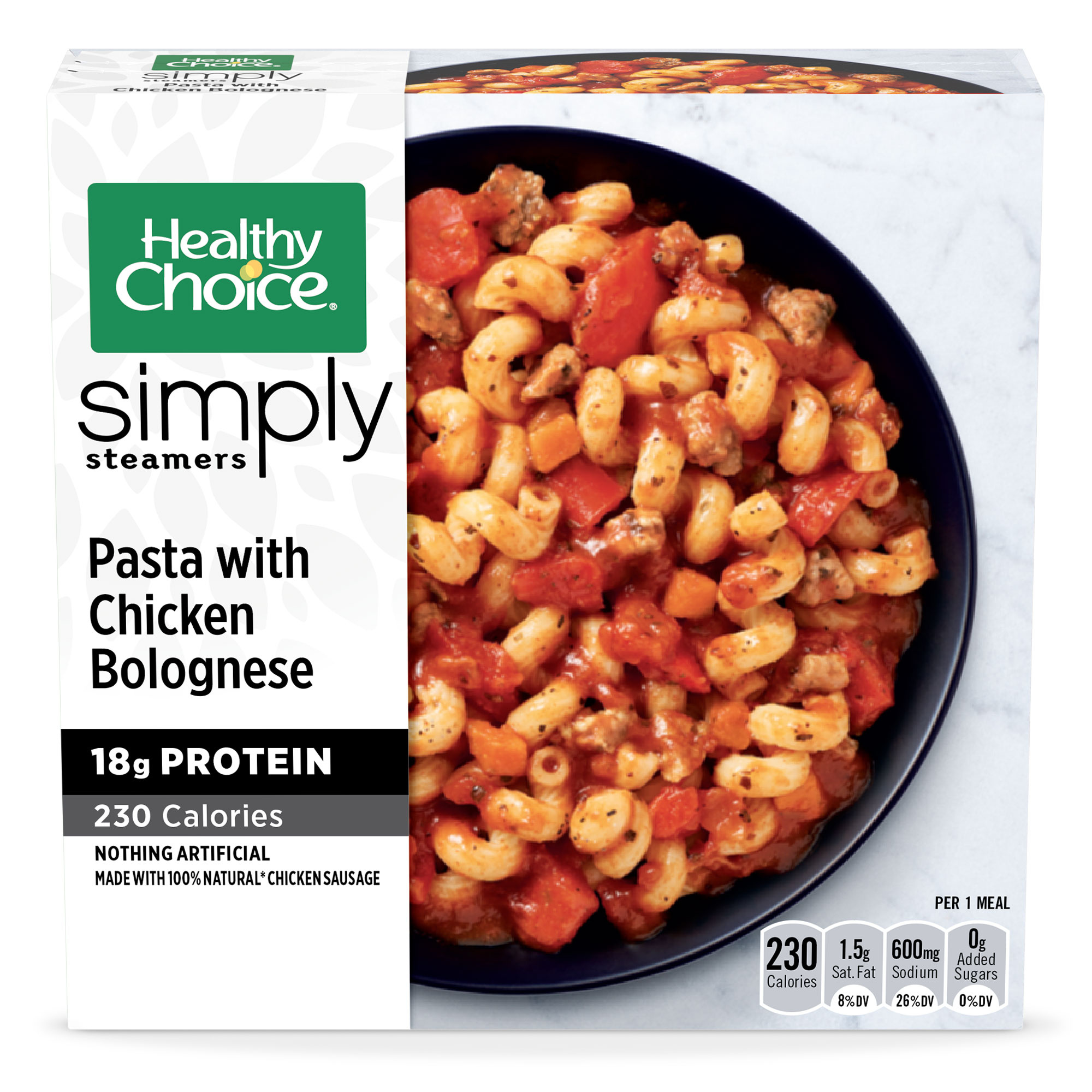 Healthy Choice Simply Steamers Creamy Spinach & Tomato Linguini