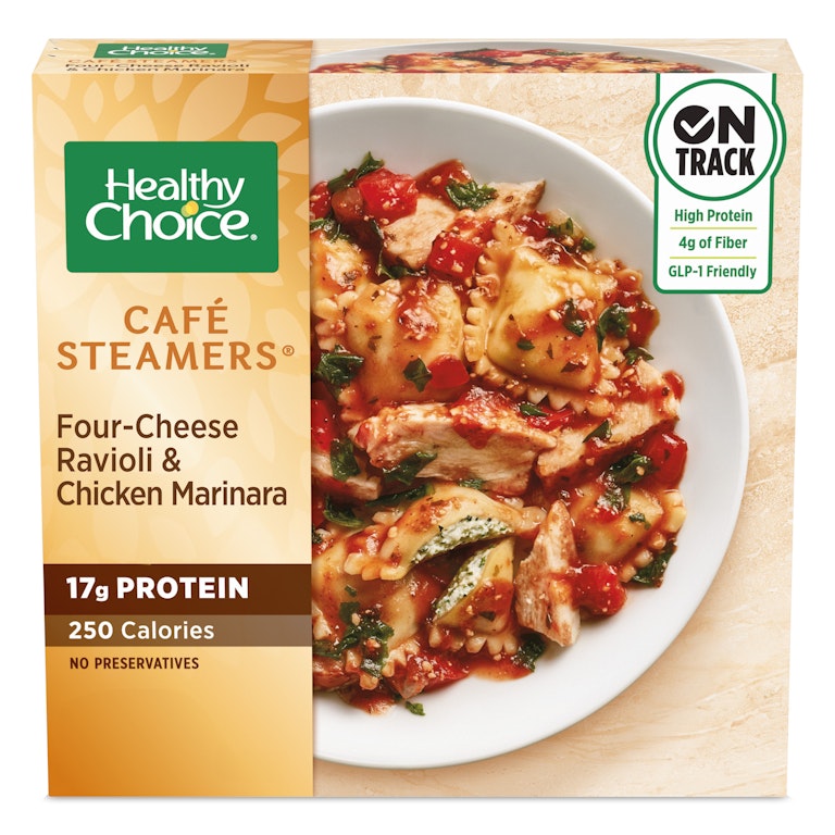 Healthy Choice Café Steamers Four-Cheese Ravioli Chicken