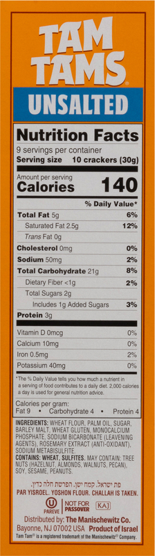 Tam Tams Unsalted Crackers | Giant Eagle | Because It Matters