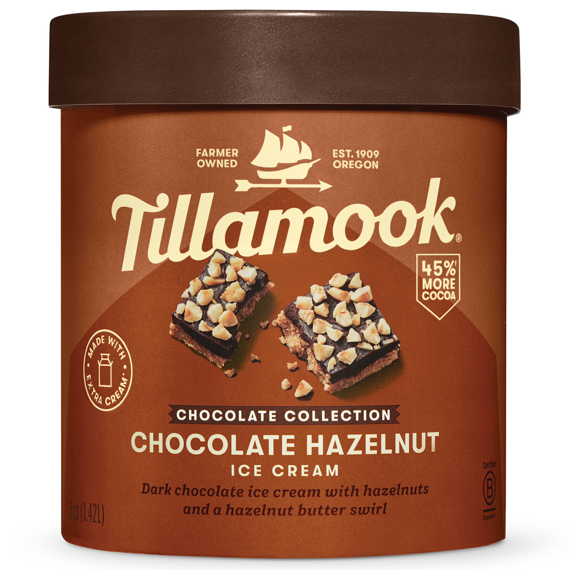 Tillamook Tillamook Chocolate Collection Chocolate Hazelnut Ice