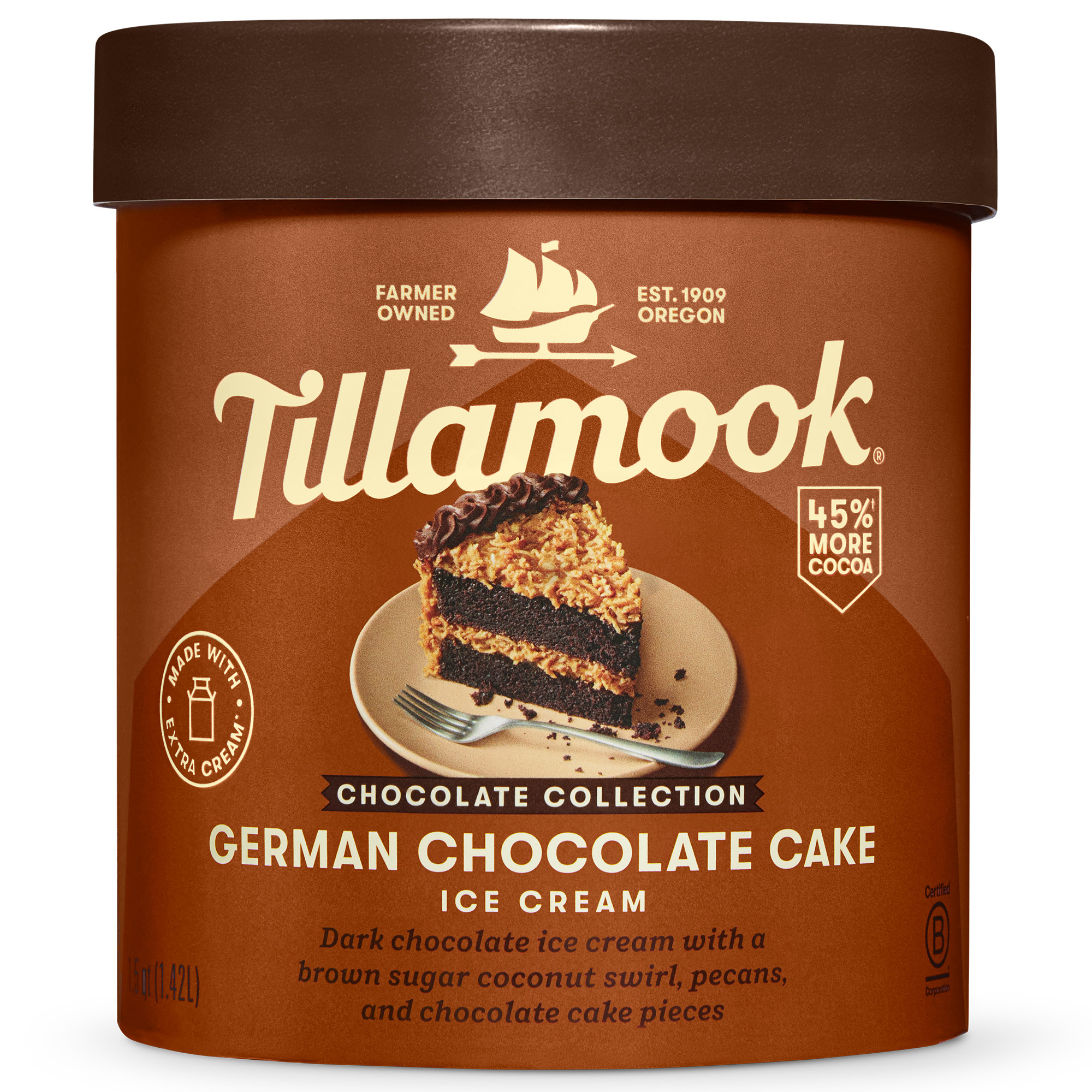 Tillamook Chocolate Collection German Chocolate Cake Ice Cream