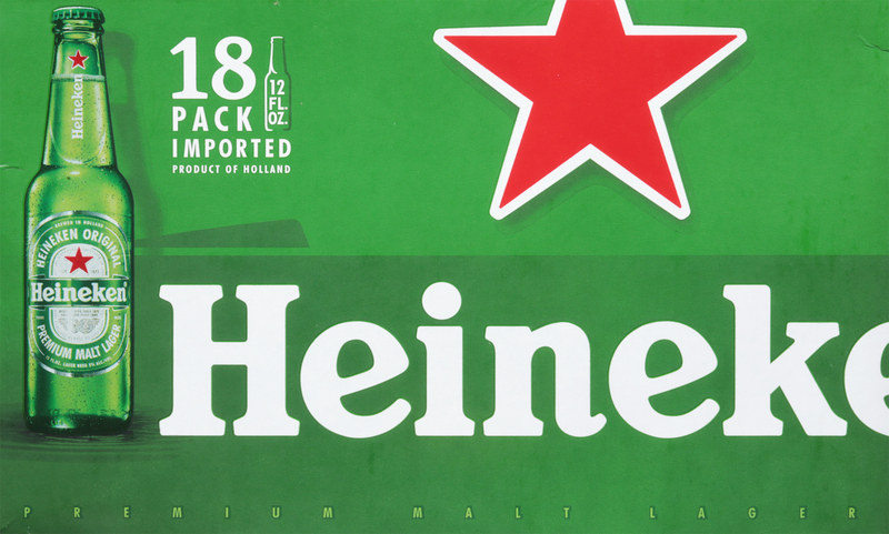 Heineken Original Lager Beer, 18 Pack, 12 fl oz Bottles | Giant