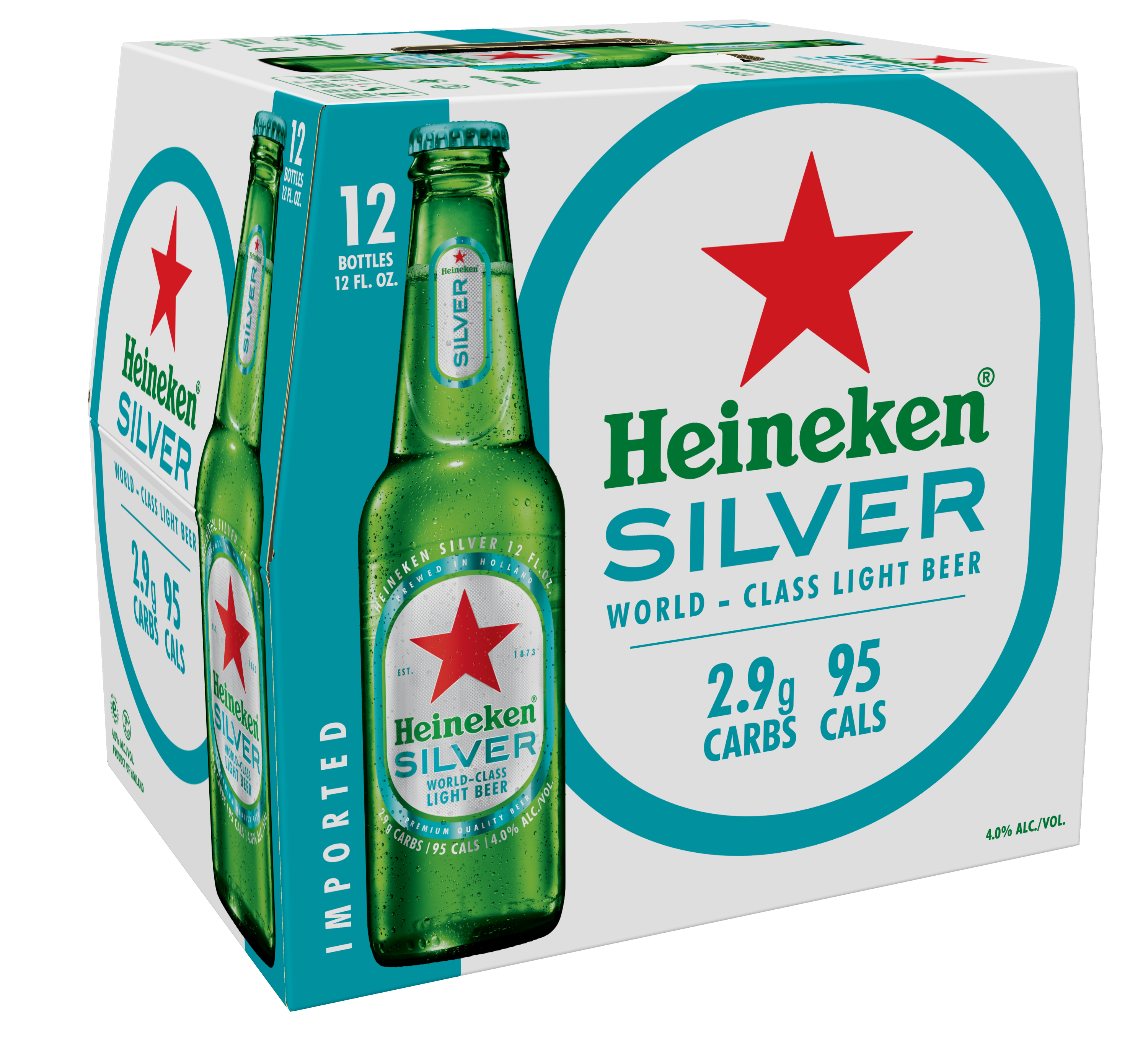 Heineken Silver Lager Beer, 12 Pack, 12 fl oz Bottles | Giant