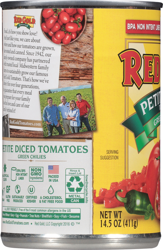 Red Gold Green Chilies Petite Diced Tomatoes | Giant Eagle