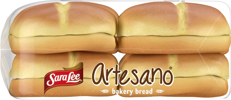 Sara Lee Artesano Hawaiian Bakery Buns, 8 count, Sweet Hamburger