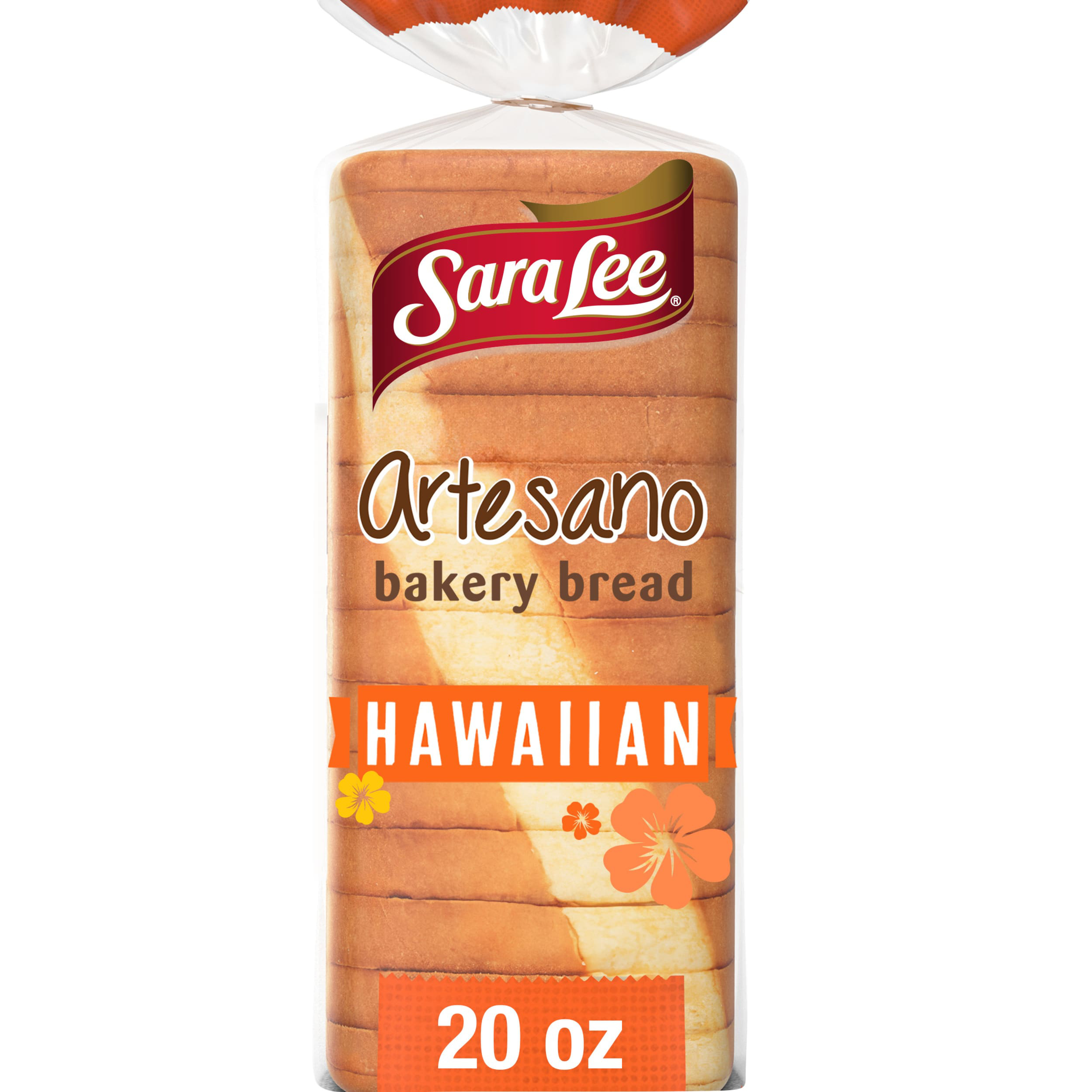 Sara Lee Artesano Hawaiian Bread, 20 oz, Sweet Pre-sliced Hawaiian