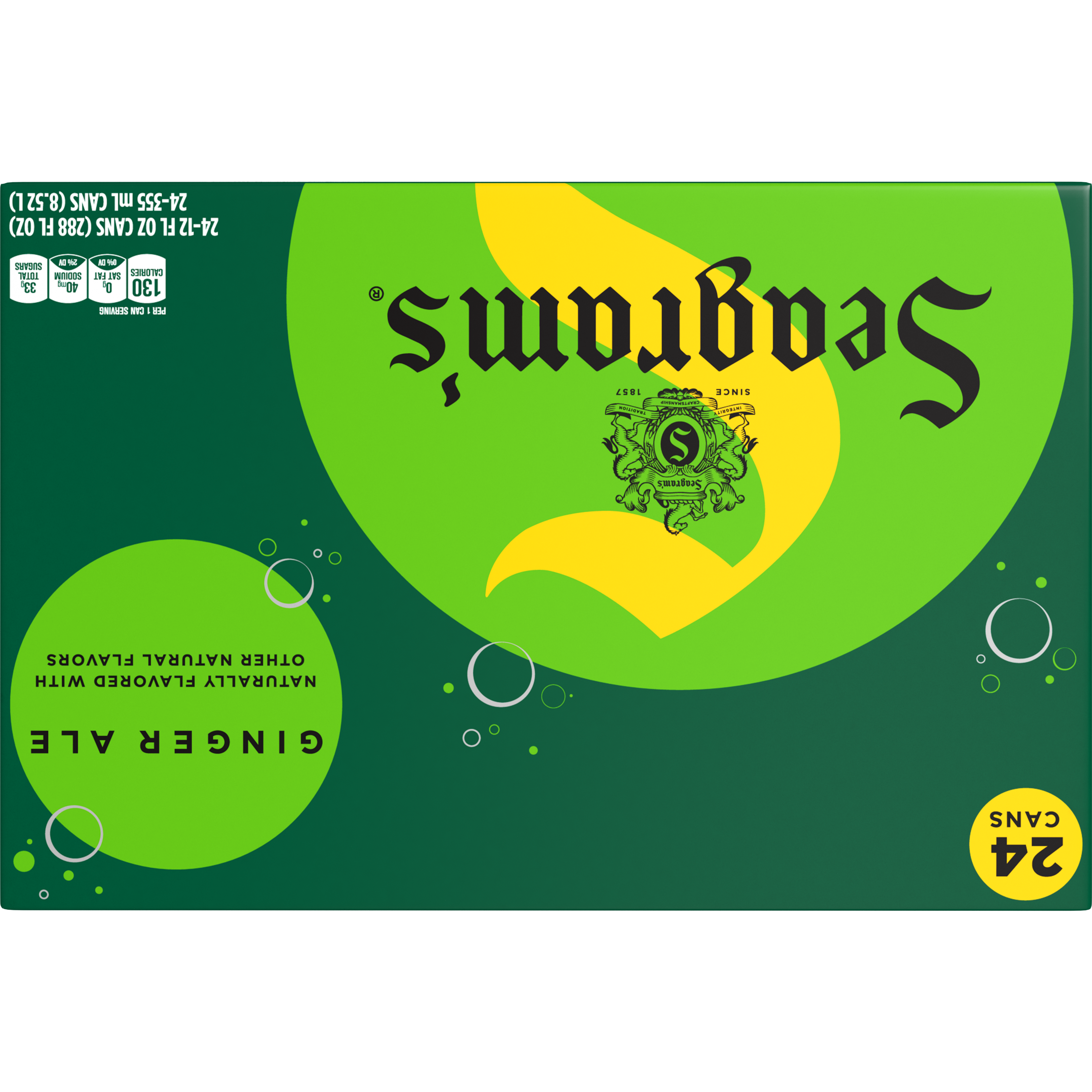 Seagrams Ginger Ale Cans, 12 fl oz, 24 Pack | Giant Eagle