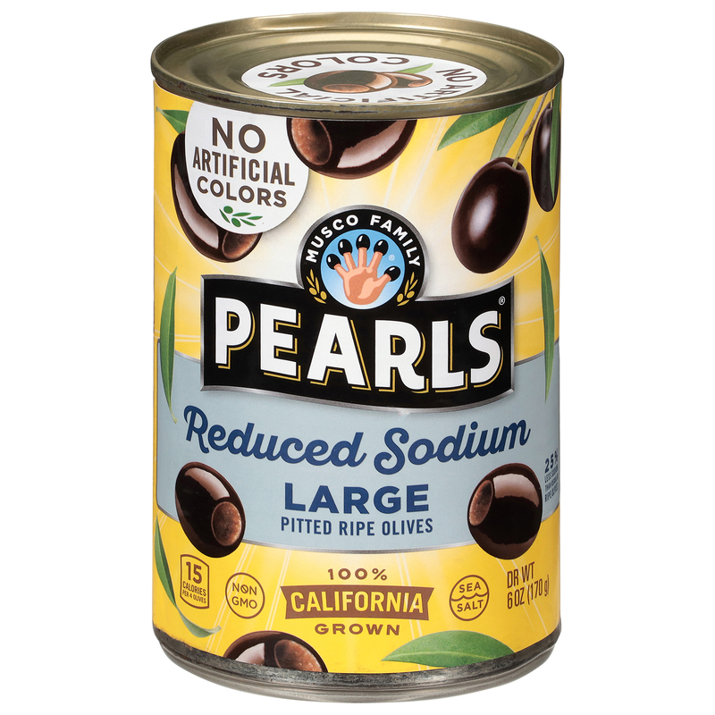 Pearls Reduced Sodium Pitted Ripe Large Olives | Giant Eagle