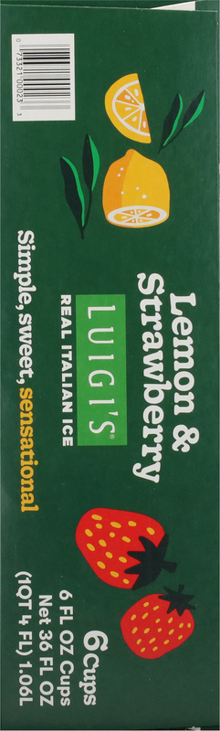 Luigi's Lemon & Strawberry Italian Ice | Giant Eagle | Because It