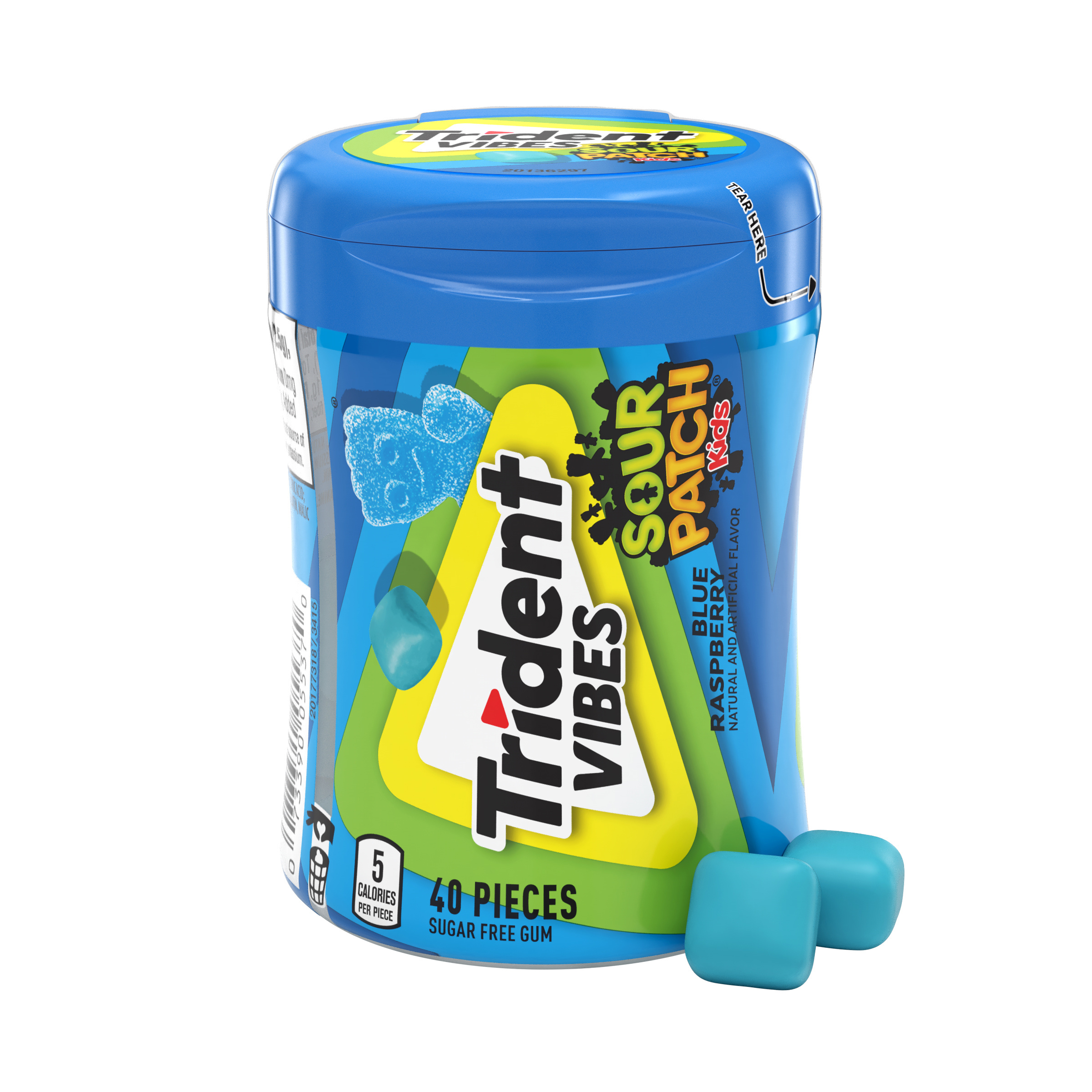 3RD GENERATION  SWEET 韓国　3期 Trident Vibes Sour Patch Kids Blue Raspberry Flavored Sugar Free
