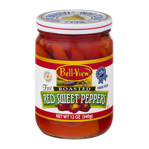 Bell View Red Sweet Peppers, Fire Roasted, Fresh Pack | Giant Bell View Red Sweet Peppers, Fire Roasted, Fresh Pack | Giant