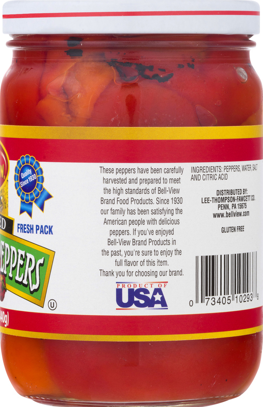 Bell View Red Sweet Peppers, Fire Roasted, Fresh Pack | Giant