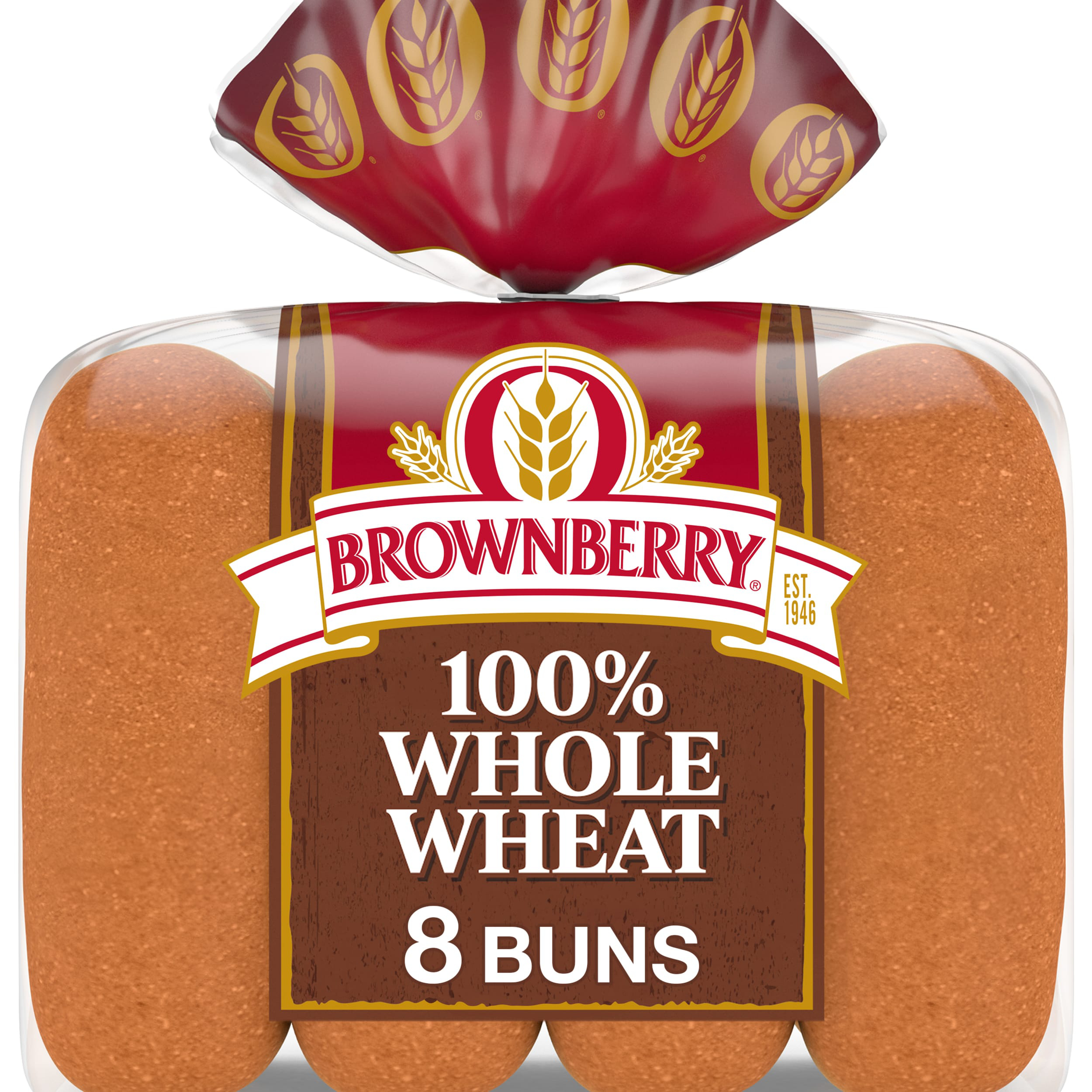 Brownberry 100% Whole Wheat Hot Dog Buns, count, Hot Dog Buns