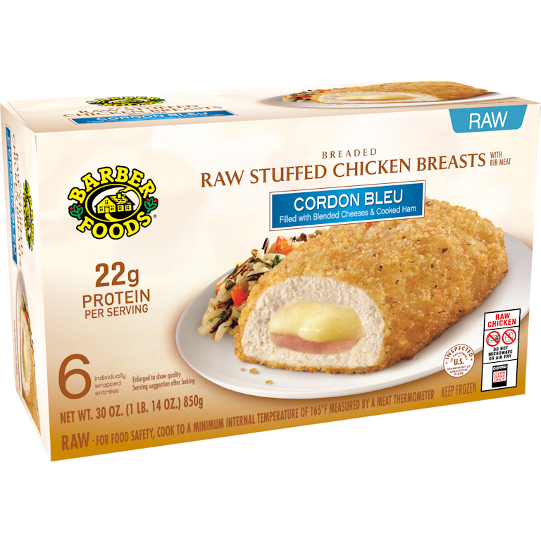 Barber Foods® Stuffed Chicken Breasts Cordon Bleu, Count Giant