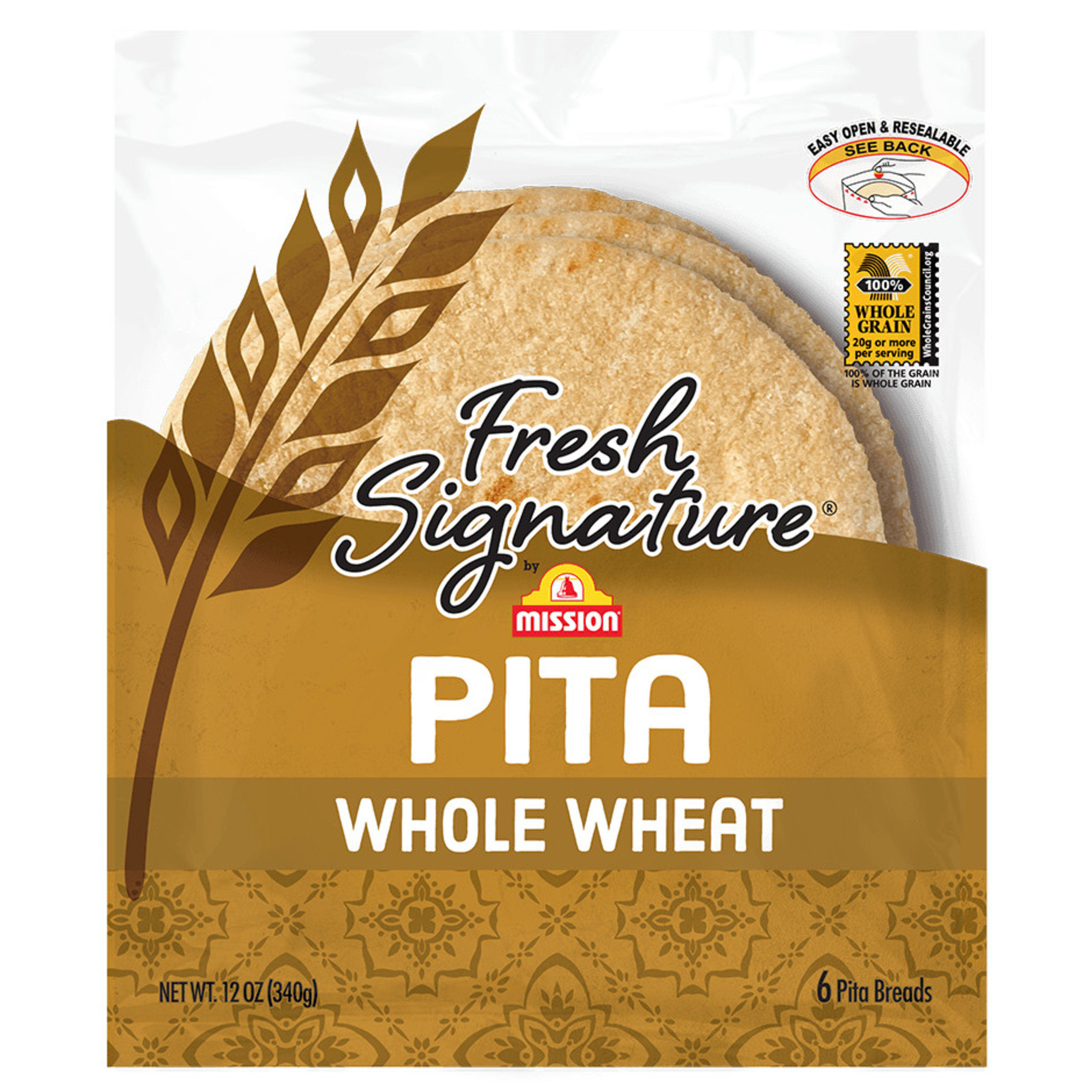 Mission Fresh Signature Pita Bread, 6 Count | Giant Eagle