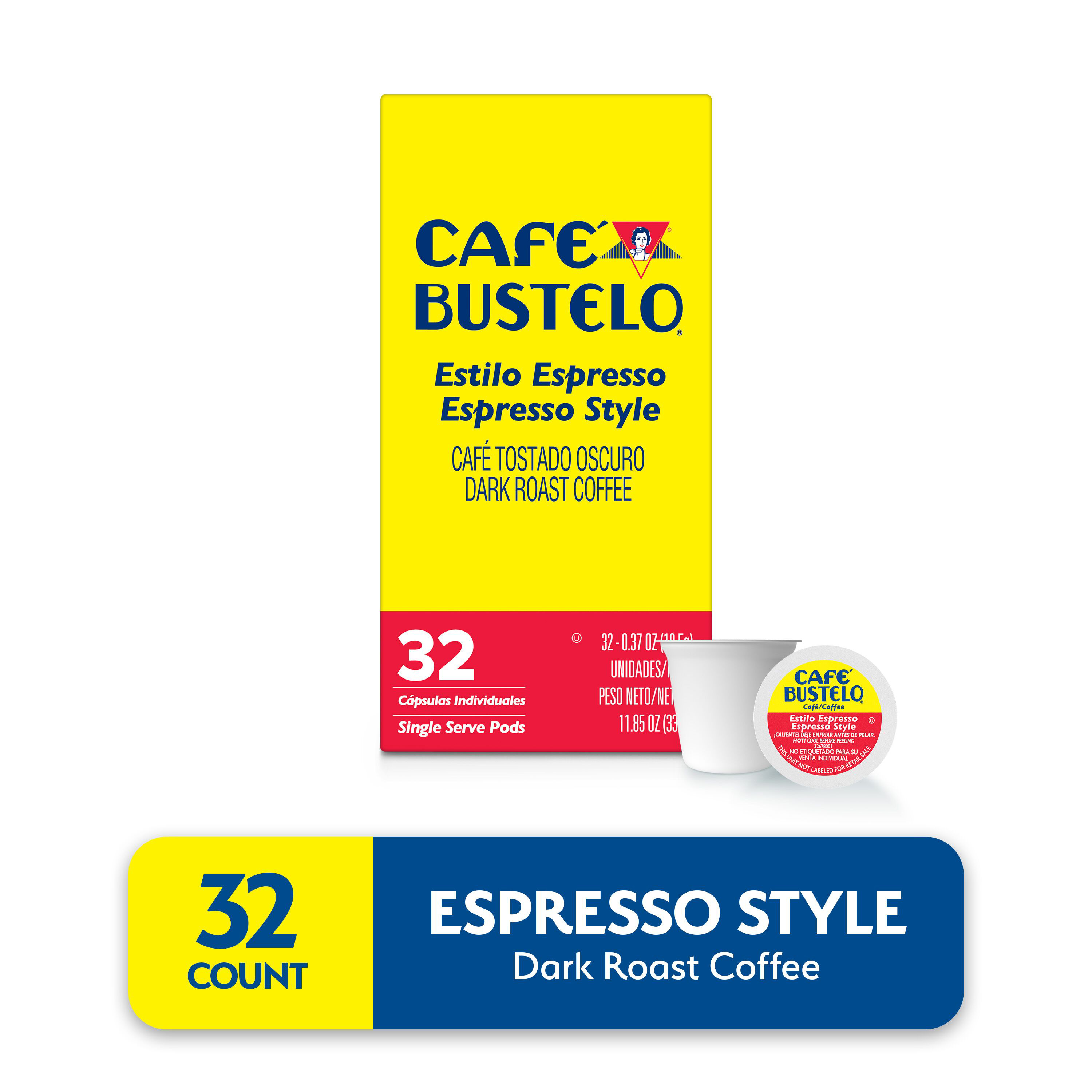 Caf Bustelo Espresso Style, Dark Roast Coffee, Single Serve Pods, 32 Count  | Giant Eagle | Because It Matters | Grocery Store & Pharmacy