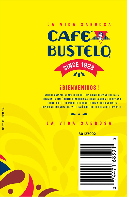 Café Bustelo Dark Roast Coffee, Single Serve Pods, 10 Count