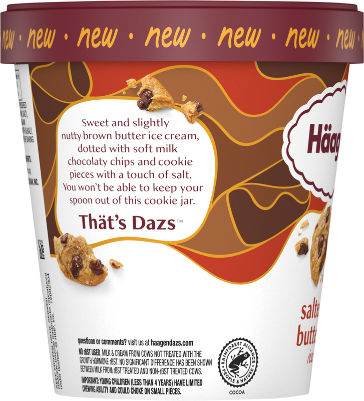 Haagen-Dazs Ice Cream, Salted Brown Butter Cookie | Giant Eagle