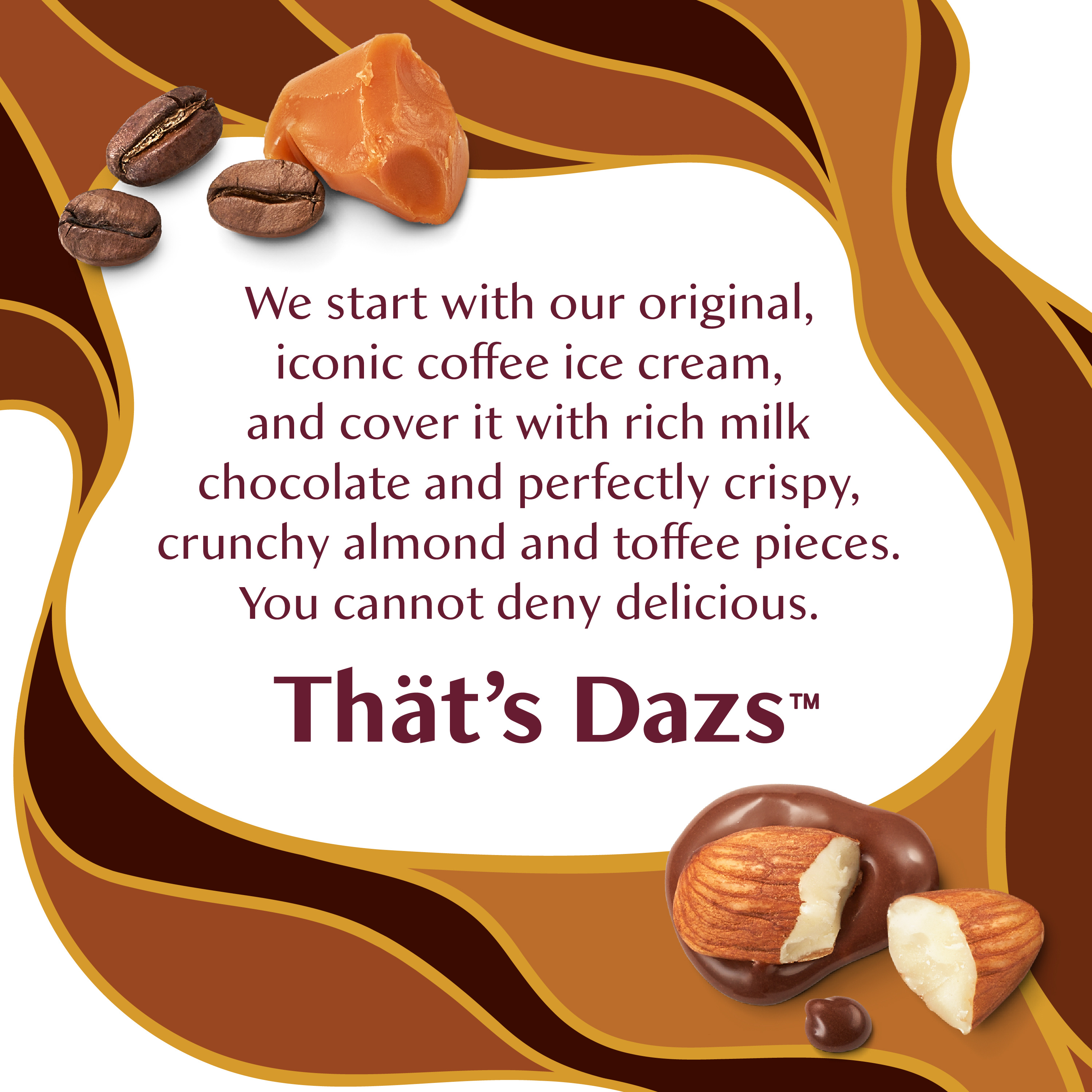 Häagen-Dazs Coffee Almond Toffee Crunch Ice Cream, Snack Bars, 3