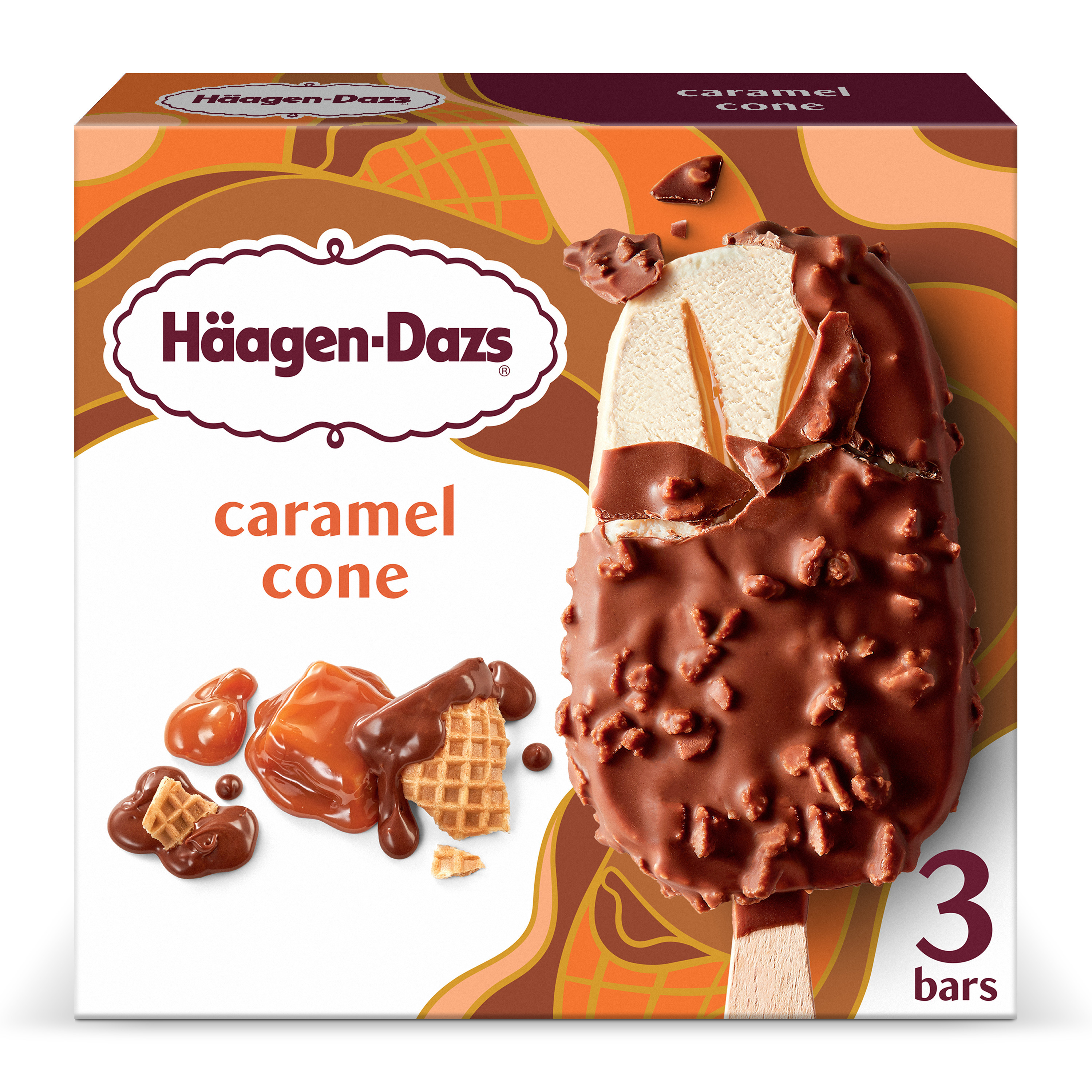 Häagen-Dazs Caramel Cone Ice Cream Snack Bars, 3 Count | Giant