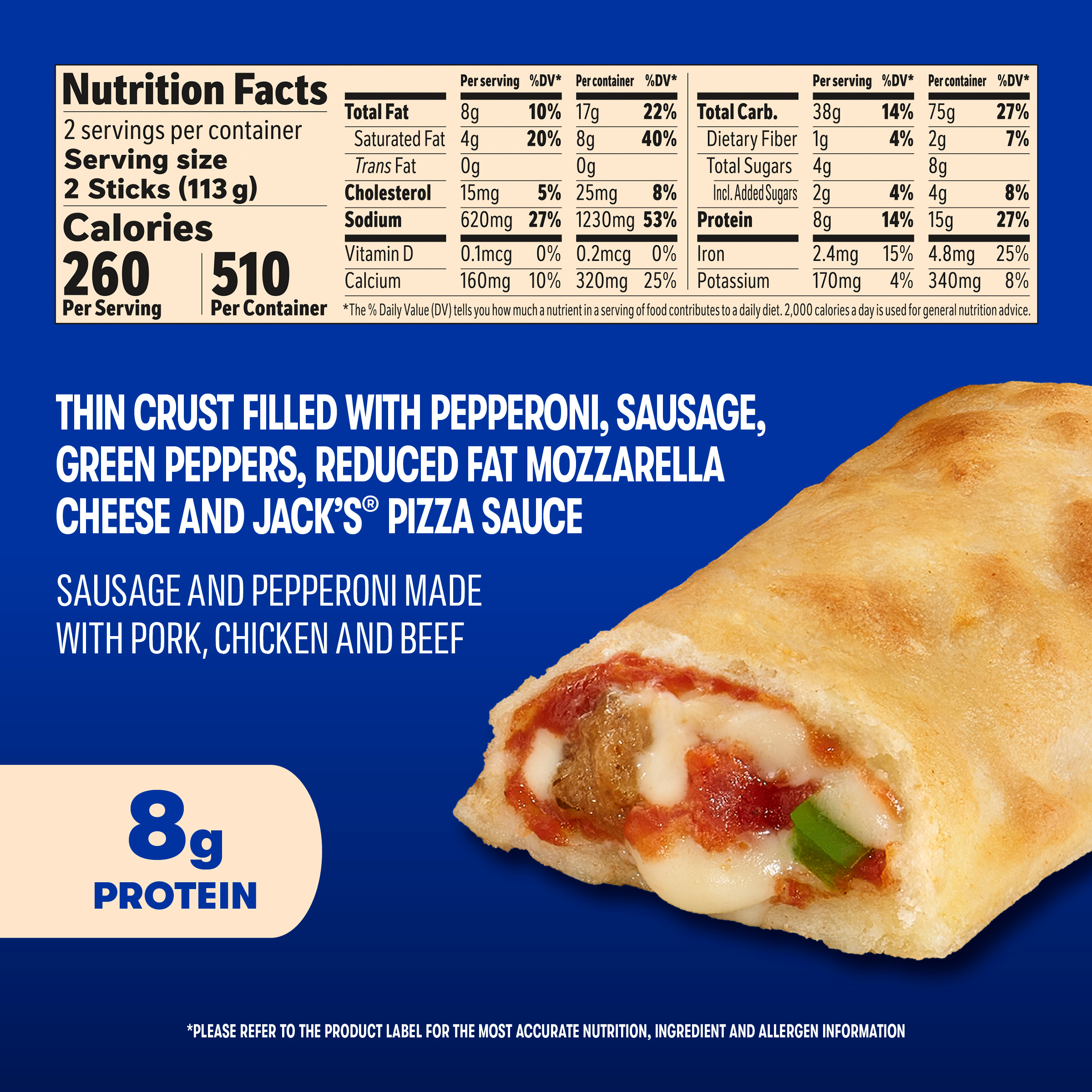 Jack's Pull-Apart Supreme Pizza Sticks Frozen Snacks | Giant Eagle