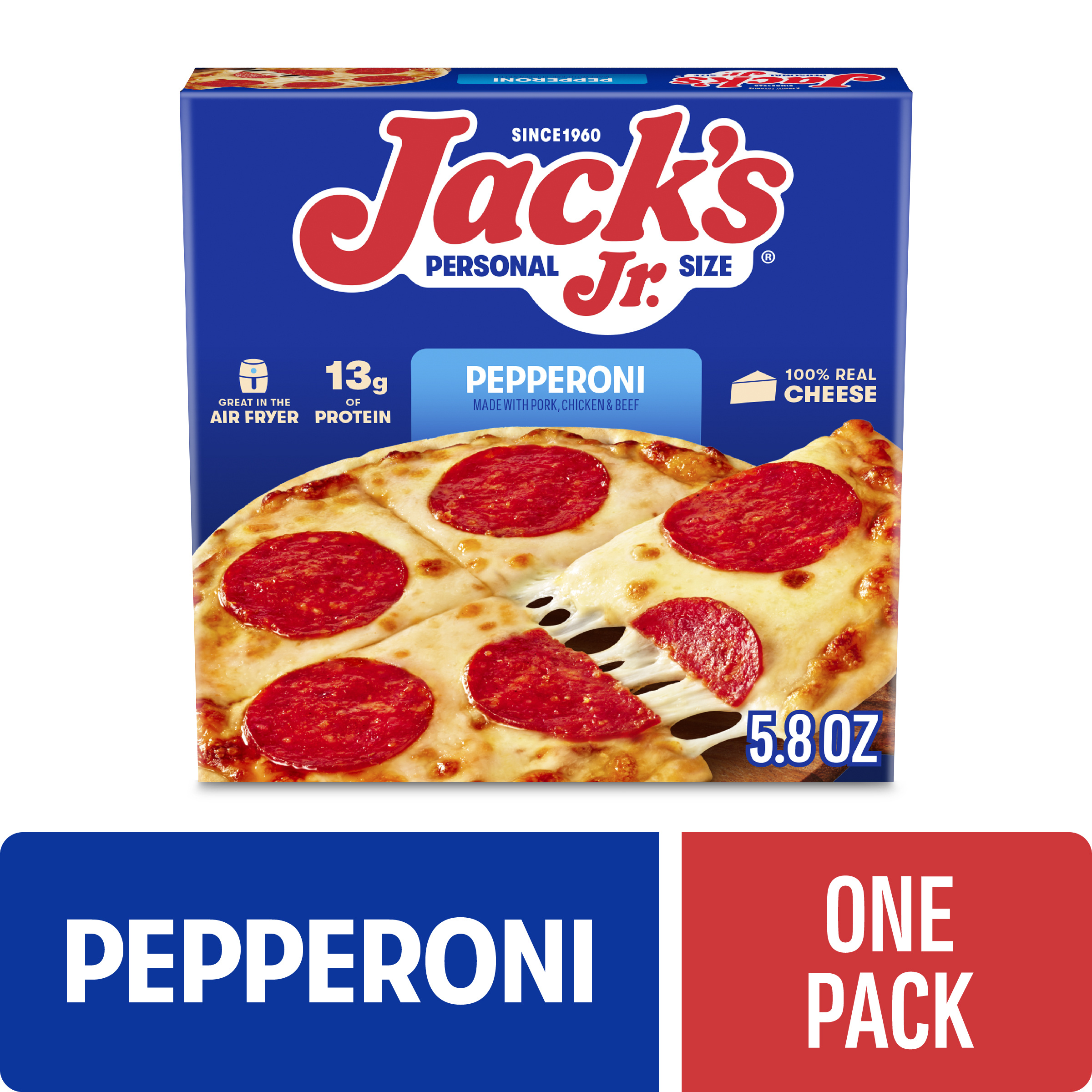 Jack's Jr Personal Size Pizza, Thin Crust Pepperoni Pizza