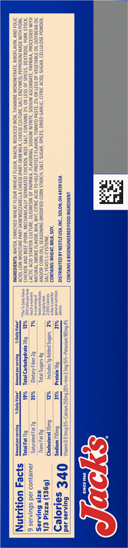 Jack's Original Thin Crust Pepperoni Frozen Pizza, 3 pk | Giant