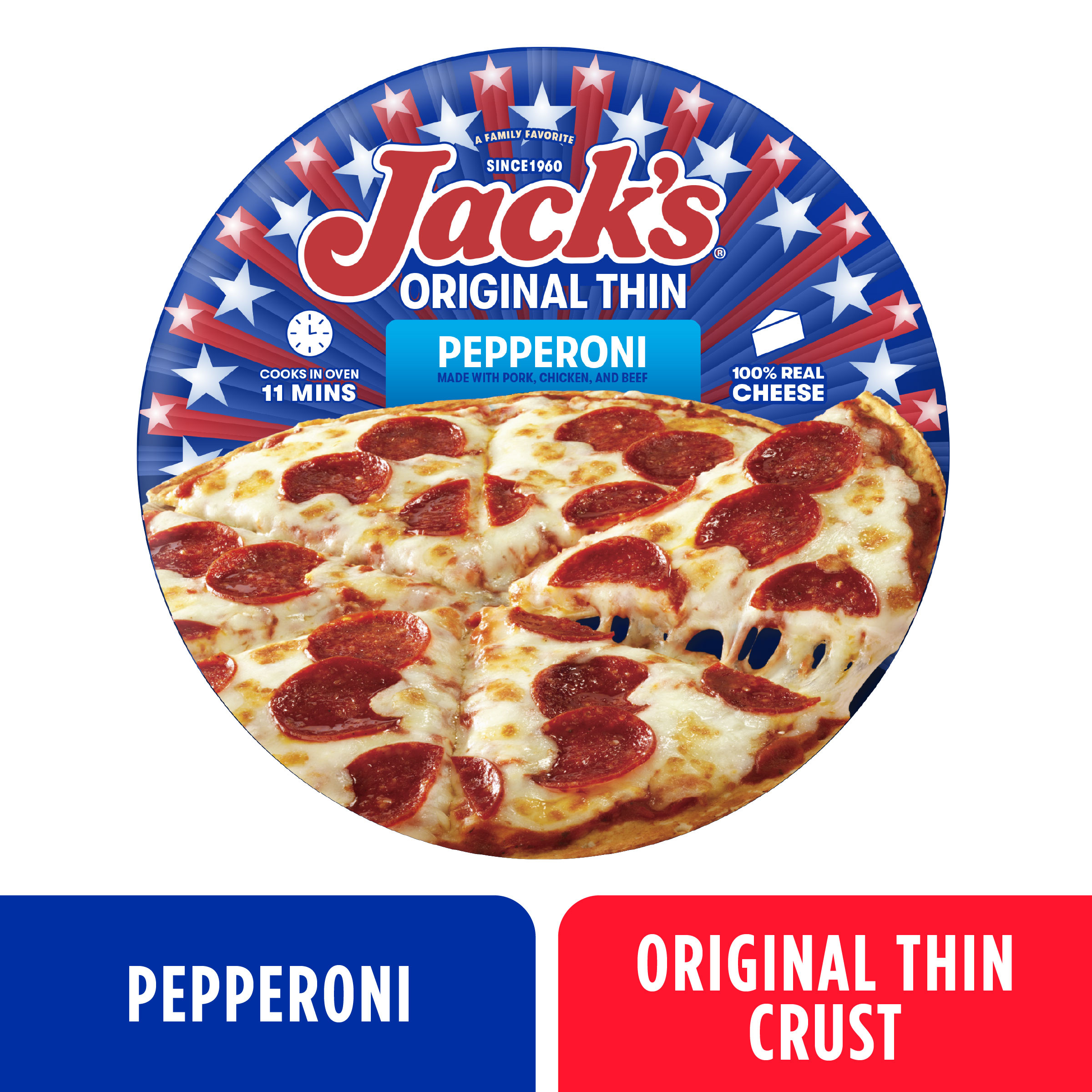 Jack's Original Thin Crust Supreme Frozen Pizza, 12 in | Giant