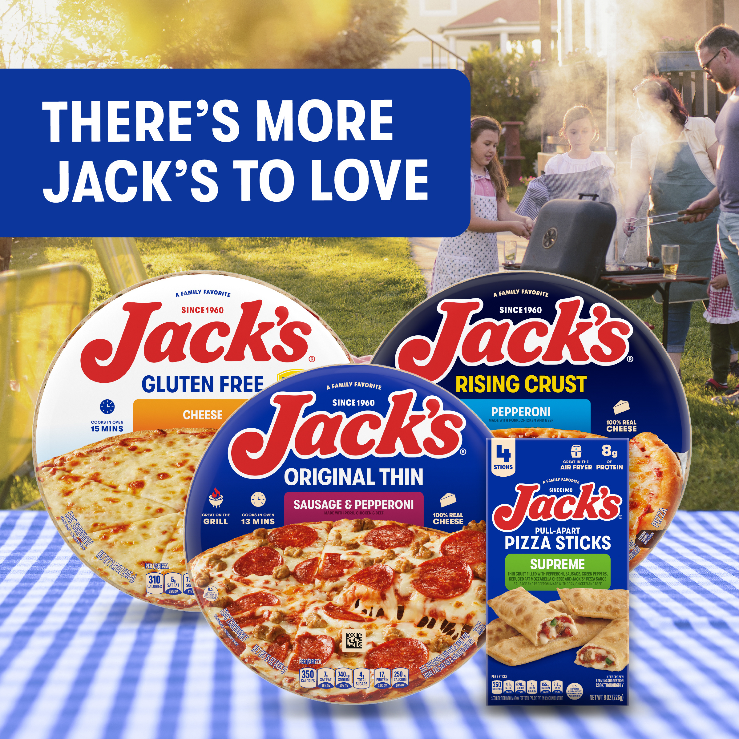 Jack's Original Thin Crust Pepperoni Frozen Pizza, 12 in | Giant