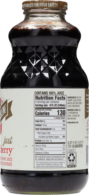 R.W. Knudsen Family Organic Just Tart Cherry Juice, 32-Fluid Ounce