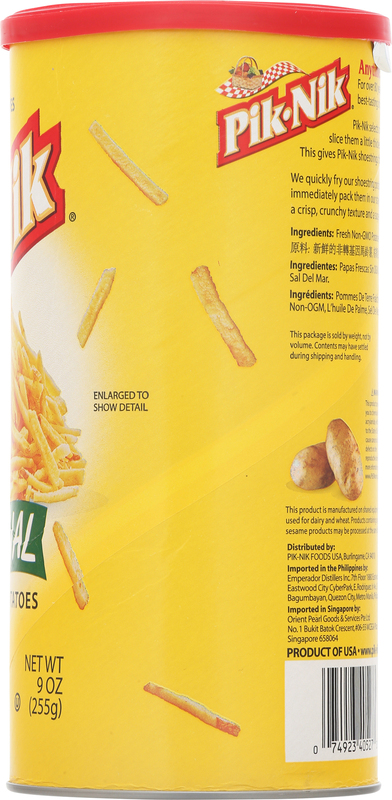Pik-Nik Potatoes, Shoestring, Original | Giant Eagle | Because It