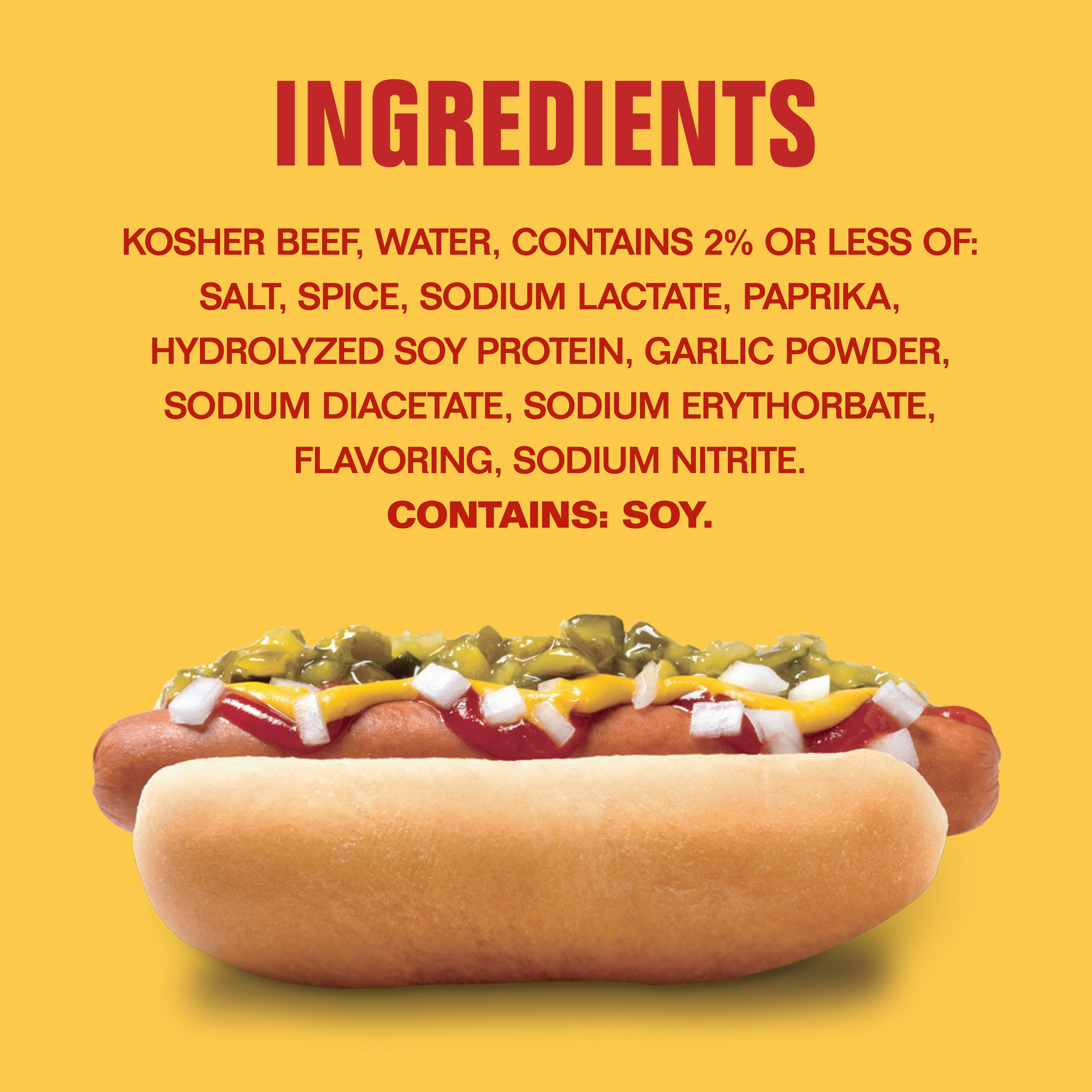 Hebrew National 100% Kosher Beef Franks, Hot Dogs, 10.3 oz. 6