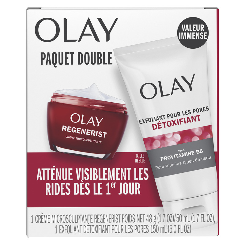 Olay MSC Duo Pack, Detoxifying Pore Wash, 5.0 fl oz and Regenerist