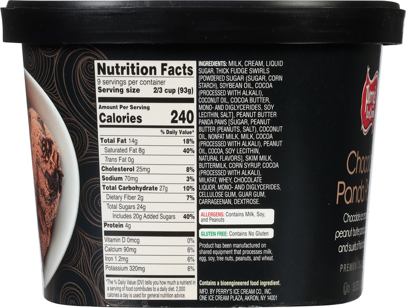 Perry's Ice Cream Ice Cream, Premium, Chocolate Panda Paws | Giant