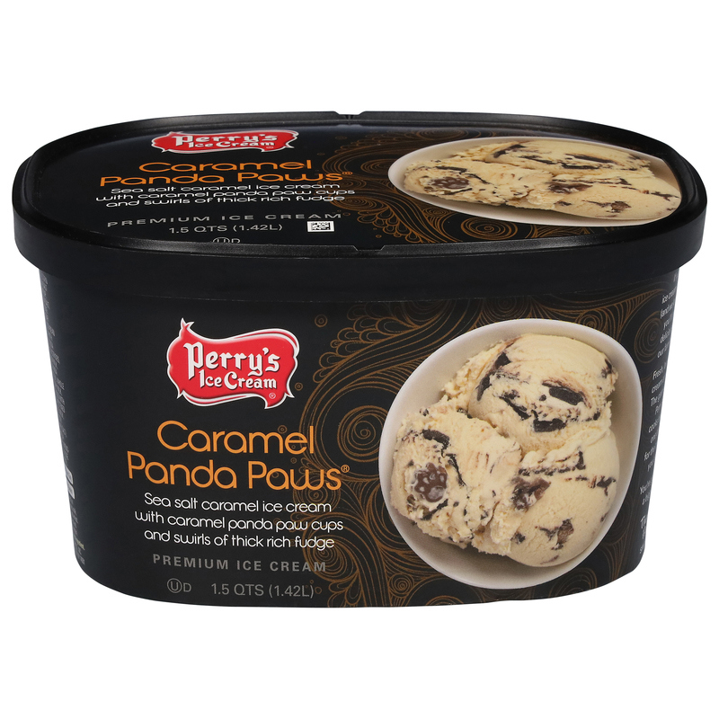 Perry's Ice Cream Ice Cream, Caramel Panda Paws, Premium | Giant