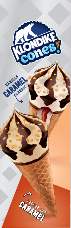 Klondike Frozen Dairy Dessert Cone Coocoo for Caramel & Vanilla