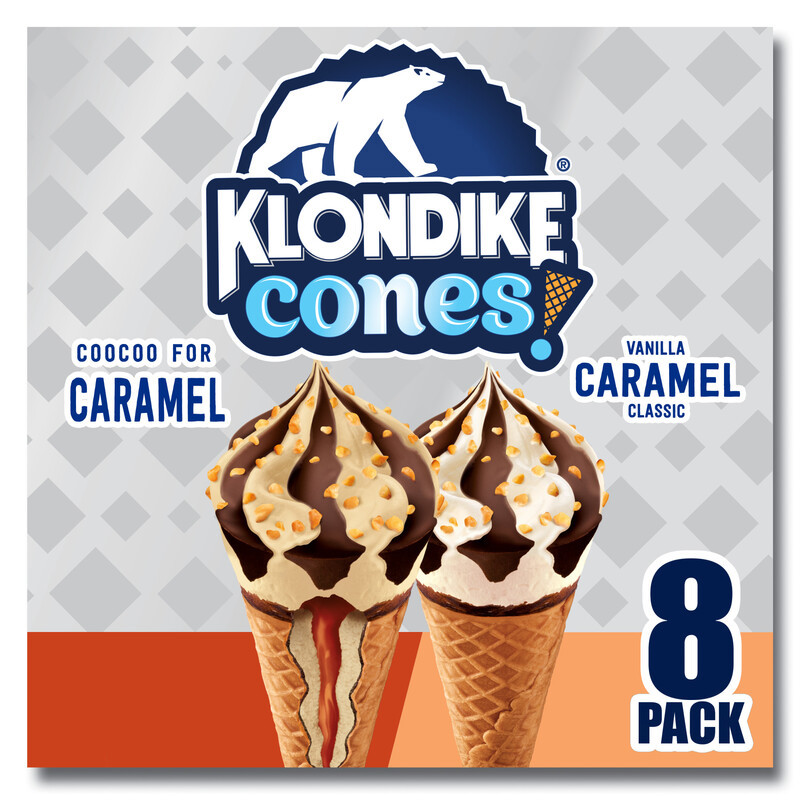 Klondike Frozen Dairy Dessert Cone Coocoo for Caramel & Vanilla