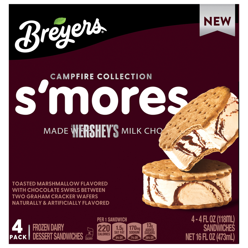 Breyers Campfire Collection S'mores Frozen Dairy Dessert