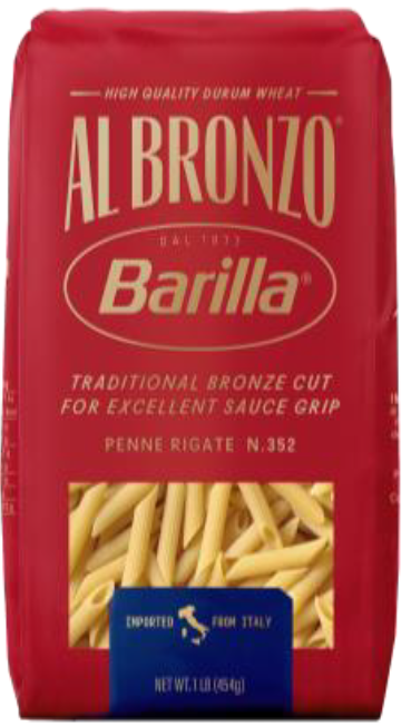 Barilla Al Bronzo Penne Rigate Pasta, Bronze Cut | Giant Eagle