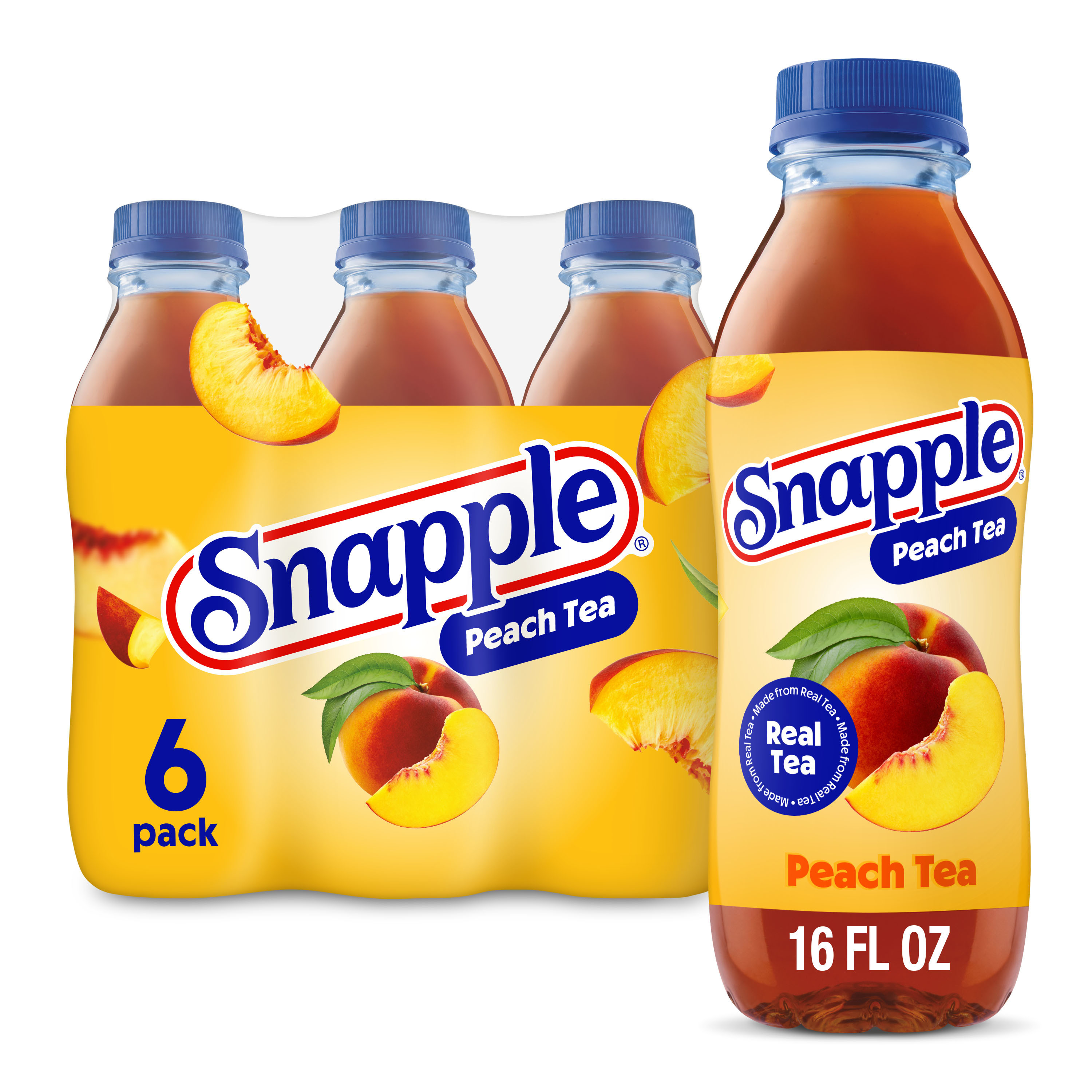 Snapple Peach Tea, 16 fl oz bottle, 12 pack | Giant Eagle