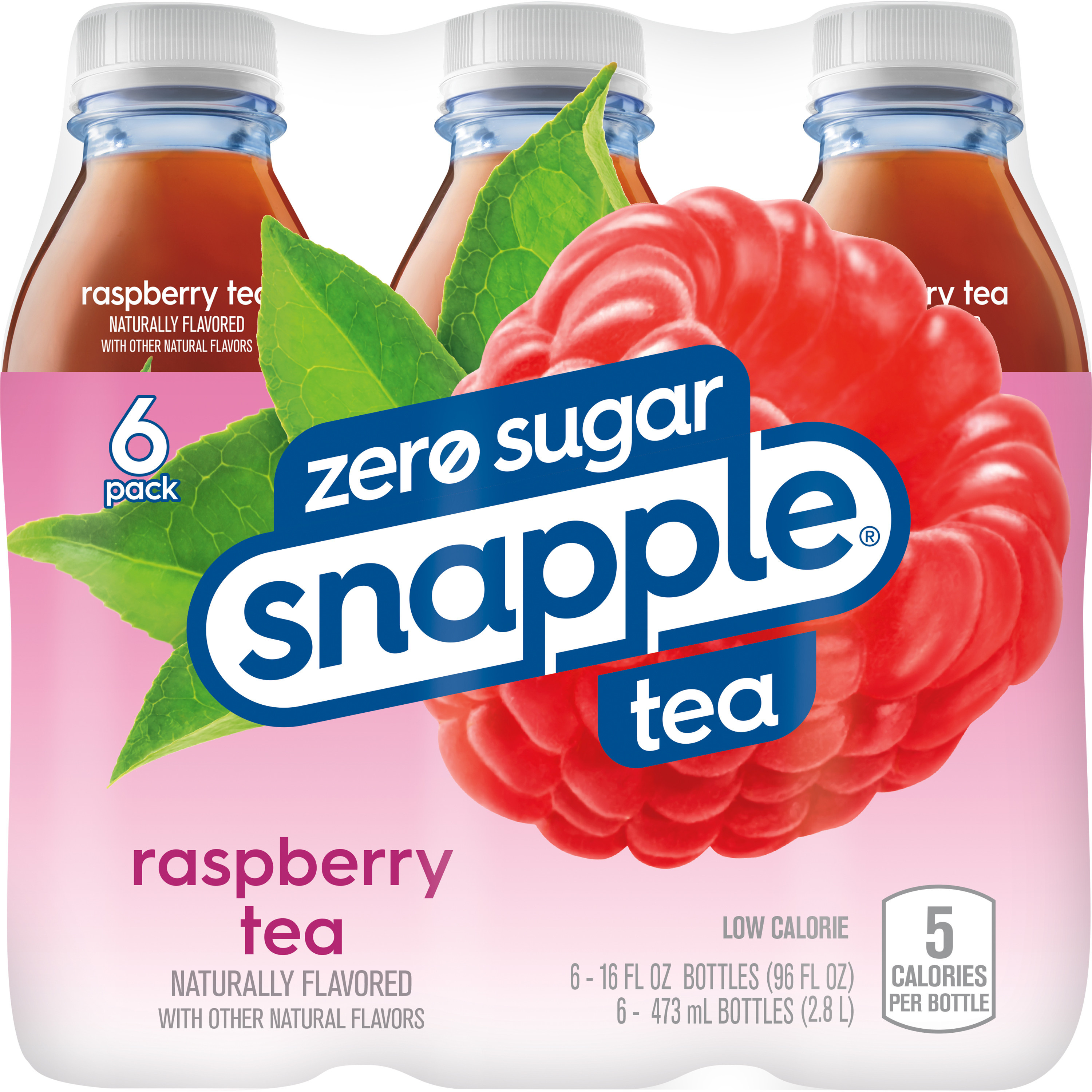 【超ゲリラ】SnapPeace Snapple Zero Sugar Raspberry Tea, 16 fl oz recycled plastic bottle