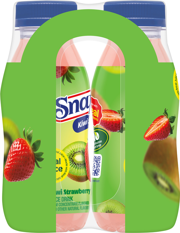 Snapple Kiwi Strawberry Juice Drink, 8 fl oz recycled plastic