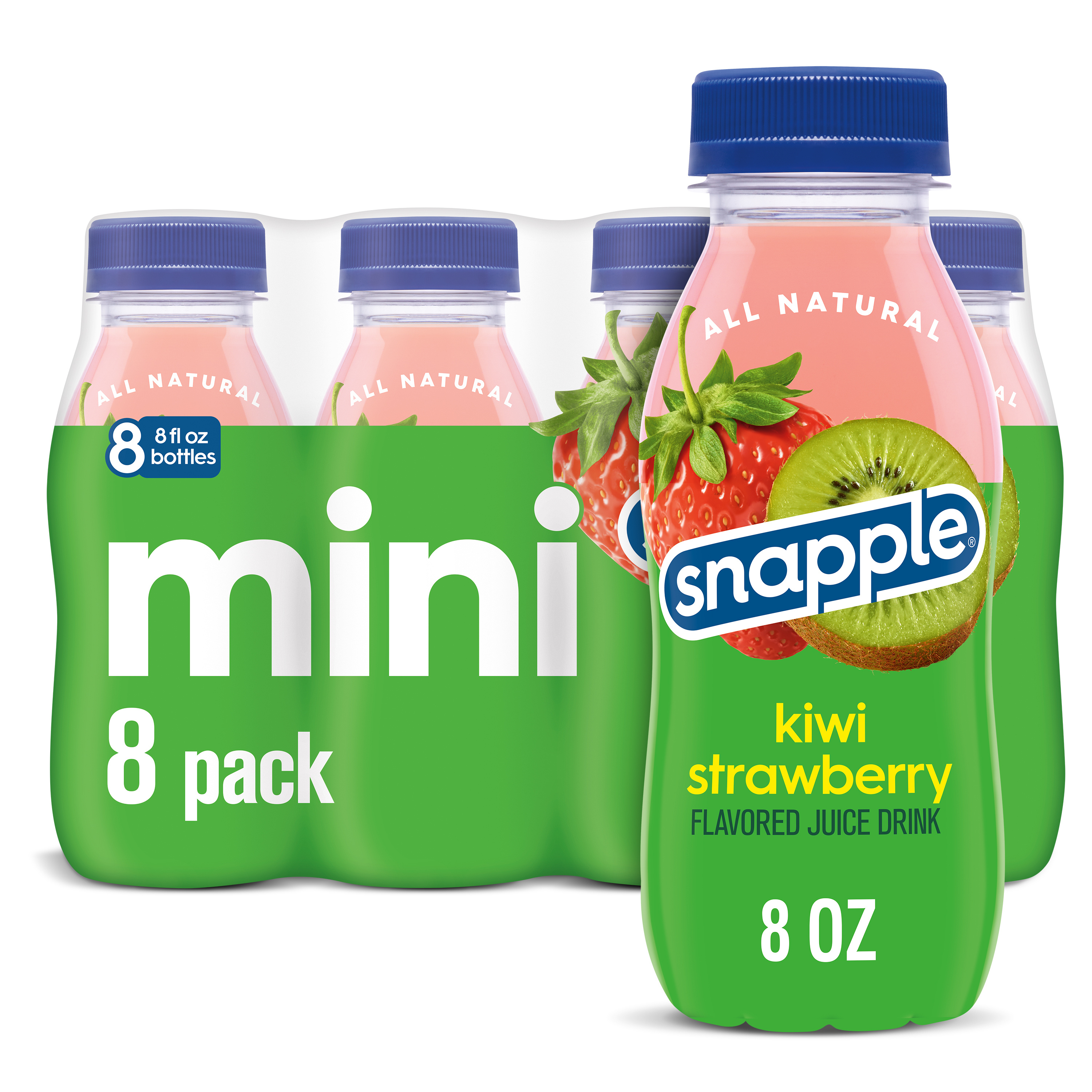 Snapple Kiwi Strawberry Juice Drink, 8 fl oz recycled plastic