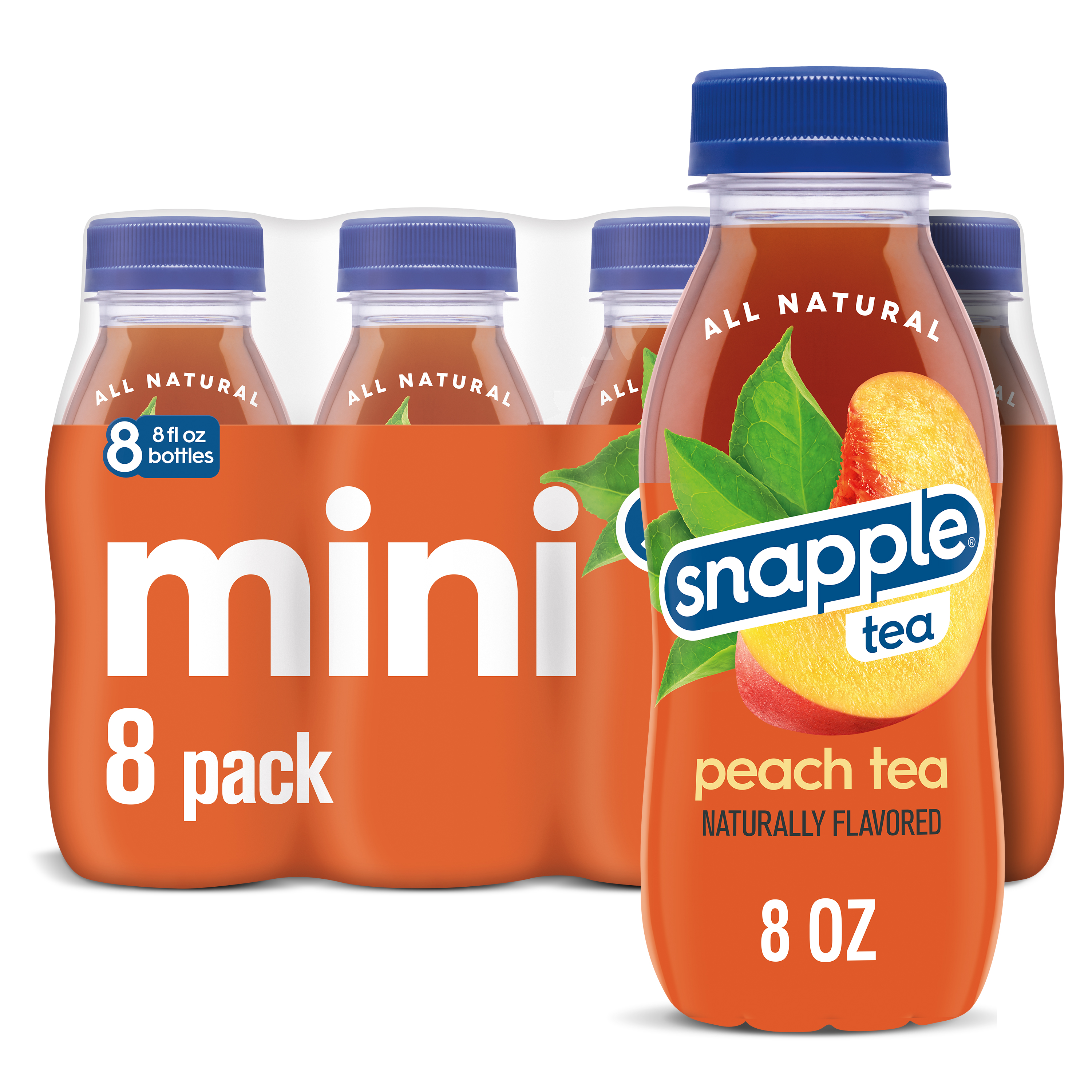 Snapple Apple Juice Drink, 8 fl oz recycled plastic bottle, 8 pack