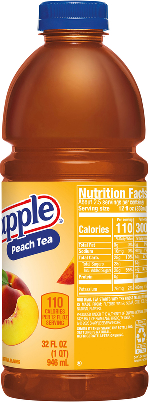 Snapple Peach Tea, 32 fl oz bottle | Giant Eagle | Because It