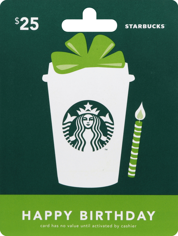 Starbucks Gift Card, Happy Birthday, $25 | Giant Eagle | Because
