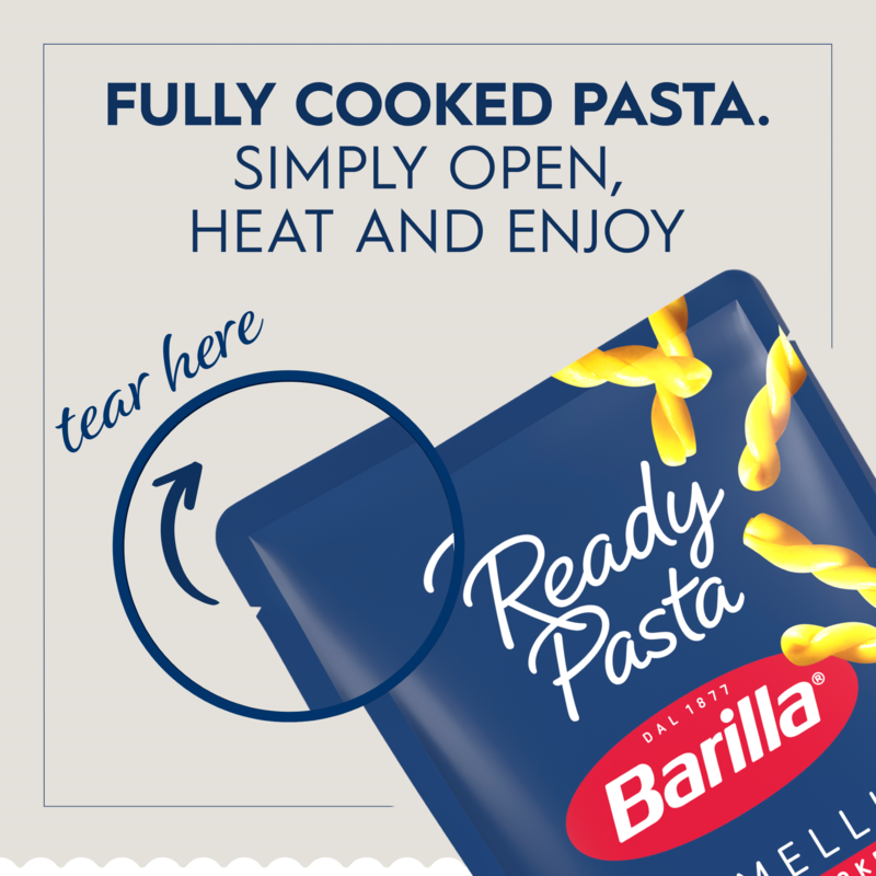 Barilla Ready Pasta, Fully Cooked Gemelli Pasta, Non-GMO & Kosher