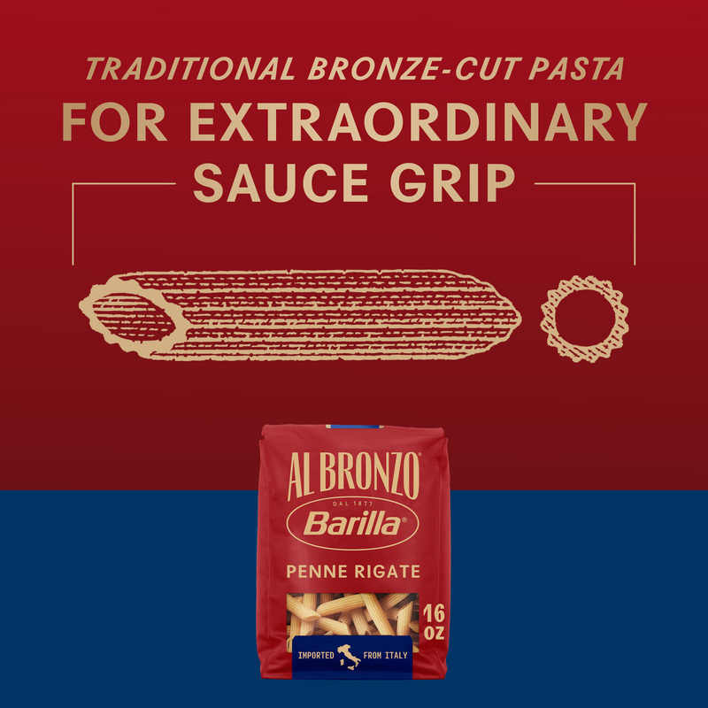 Barilla Al Bronzo Penne Rigate Pasta, Bronze Cut | Giant Eagle