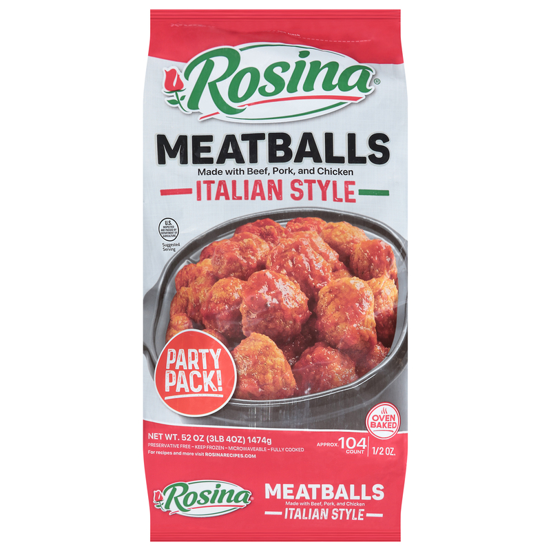 Rosina Meatballs, Italian Style, Party Pack! Giant Eagle